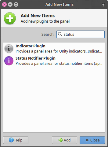 Status Notifier Plugin
