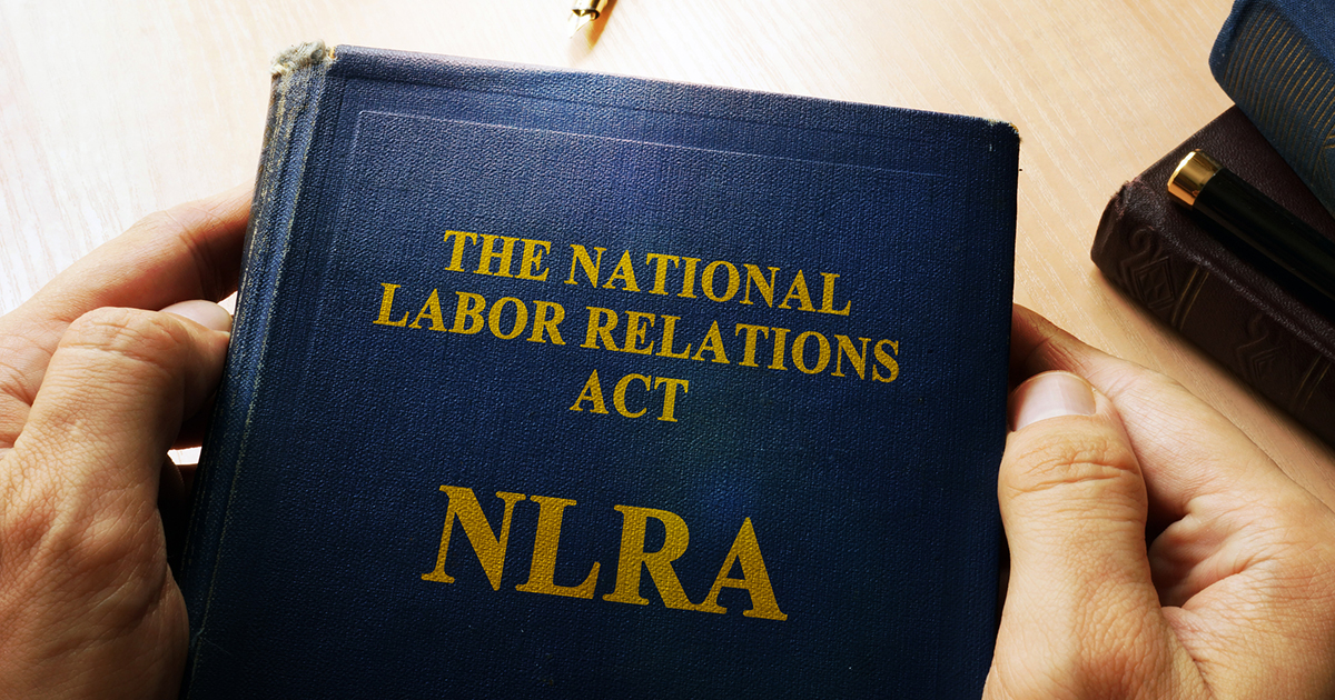 The National Labor Relations Act (NLRA) concept.
