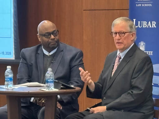 Picture of Marquette Law School's Derek Mosley and Charles Franklin