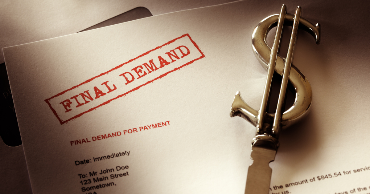 Stock Photo of a Demand Letter