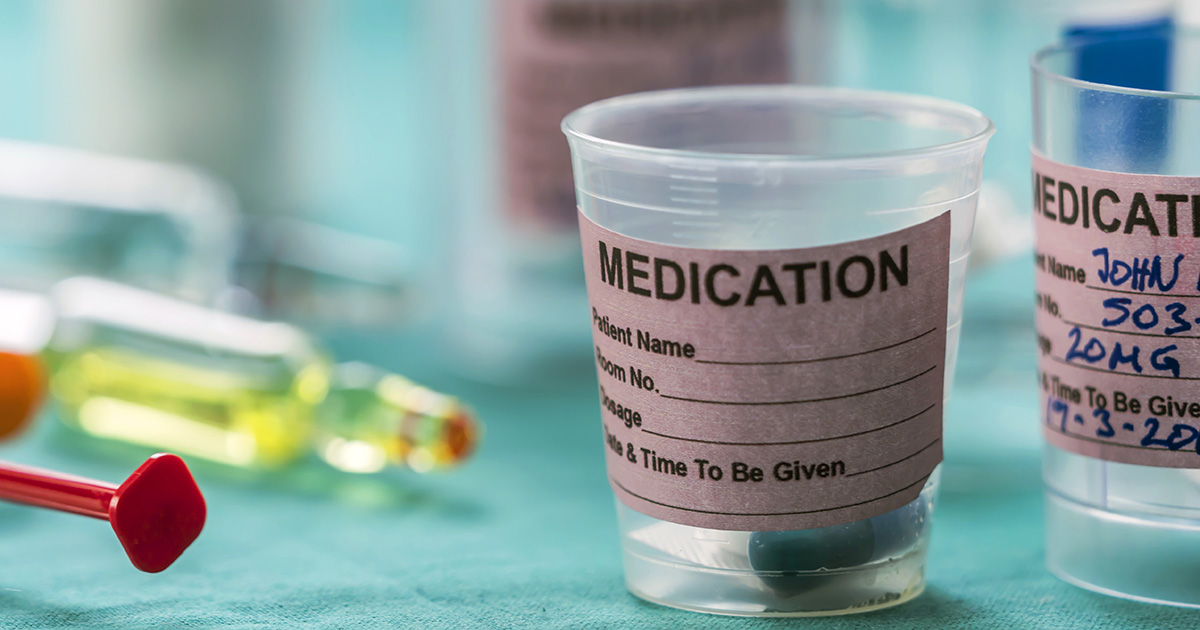 Stock Image of Dispensed Pills