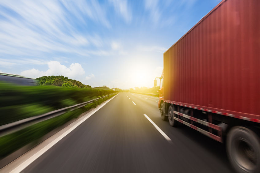 Truck on the highway